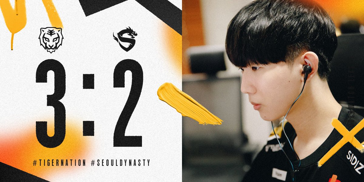 SeoulDynasty's tweet photo. 📍 Kickoff Clash Tournament Finals

우승까지 단 한 경기.

Seoul Dynasty wins 3-2 vs @ShanghaiDragons!
The last stop: @Fusion 🚏

#TigerNation #SeoulDynasty #OWL2022 https://t.co/Pb21PNRtgA