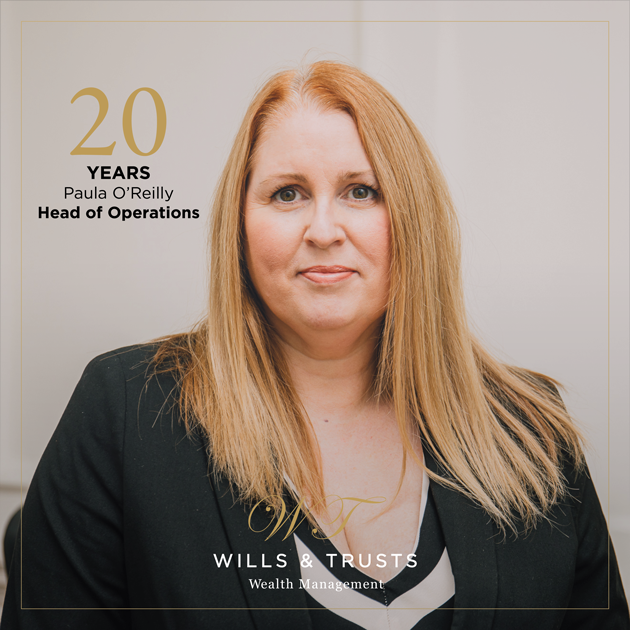 WTrustsWMGroup's tweet photo. Wow! 20 years! Congratulations to our Head of Operations, Paula O’Reilly, who is today celebrating two decades with us at Wills &amp; Trusts. A huge thank you to Paula for her continued support in our team, without her, we would not be able to run to our best. Have a fantastic day! https://t.co/PrSIyWn4Ed