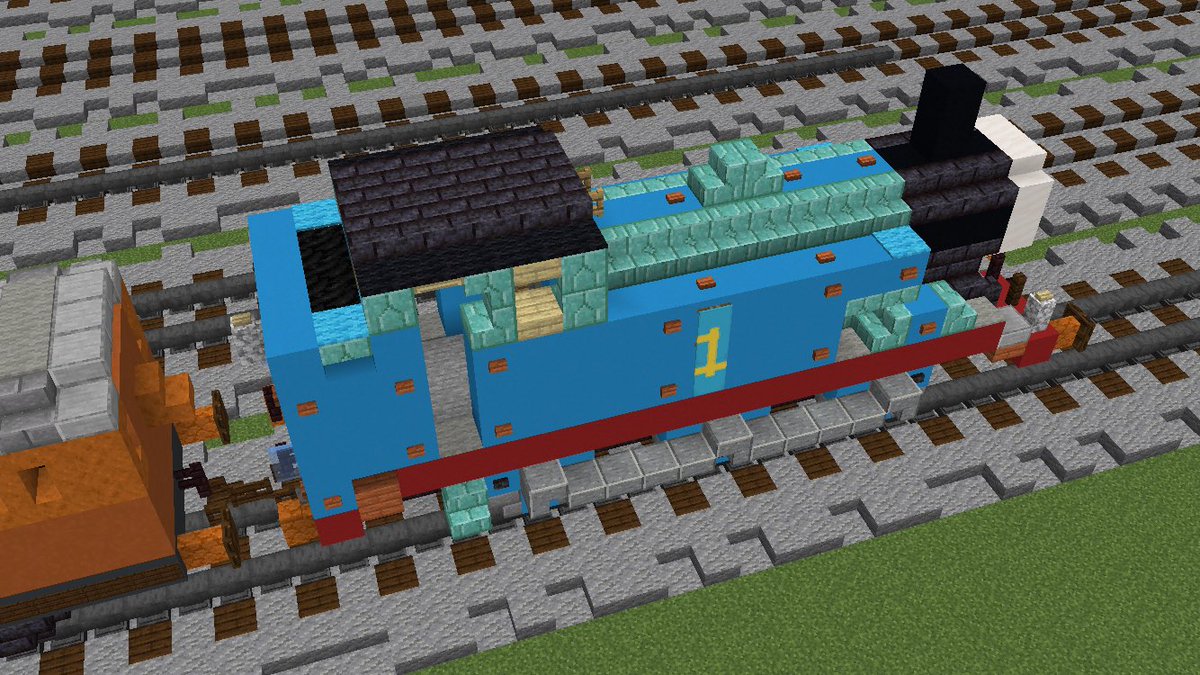 DankEngine2005's tweet photo. Ladies and Gentlemen, I give you; Thomas the Tank Engine! #Minecraft #minecrafttrain #train #ThomasandFriends https://t.co/ilggUb92jB