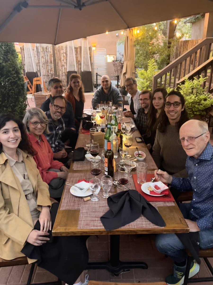TesCharlesworth's tweet photo. At the @sfiscience Santa Fe institute we had a dream come true (two years in the making): cross disciplinary boundaries to study “language as a window into mind and society”. Co-organized with @banaji. I’m still buzzing from all I learned! A 🧵… https://t.co/T9JDd7zq8v