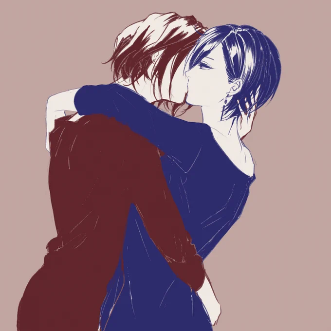 [創作社会人百合]Just a kiss.

#無責任会社サタデー 