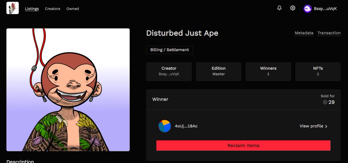 FutureDisturbed's tweet image. GG to the winning bidder that took the piece home for 29 sol! 
Make sure to dm us for the benefits.
+ a big thanks to @justape_  team for being legends!
#SolanaSummer #Solana