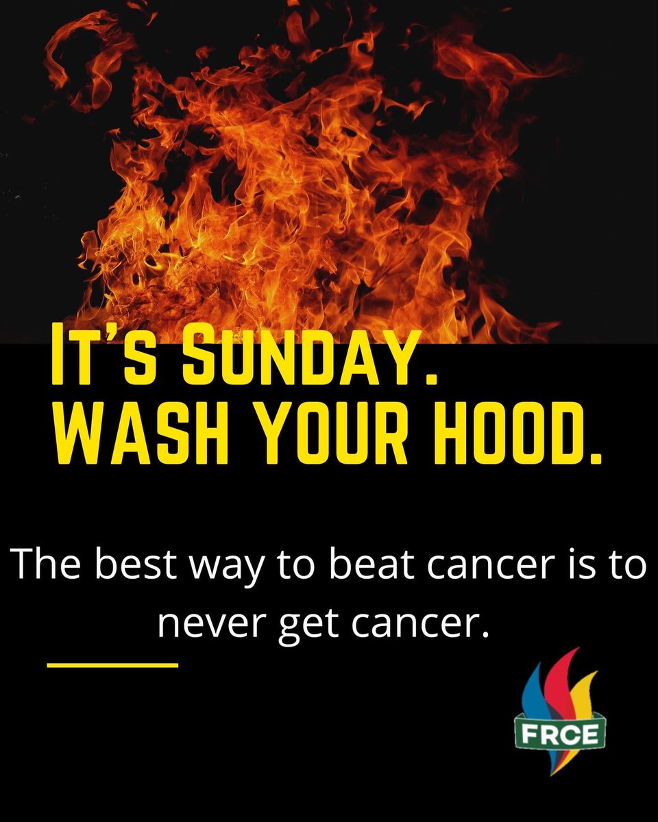 1stresponderctr's tweet photo. It’s Sunday! Take an hour, wash your hood. And while you wait, inspect the rest of your gear.
Cancer prevention beats cancer treatment, so do as much as you can to help yourself.
#WashYourHood #Firedepartment #fire #firefighter #firefightercancersupportnetwork #prevention https://t.co/e0HqZSU0LW