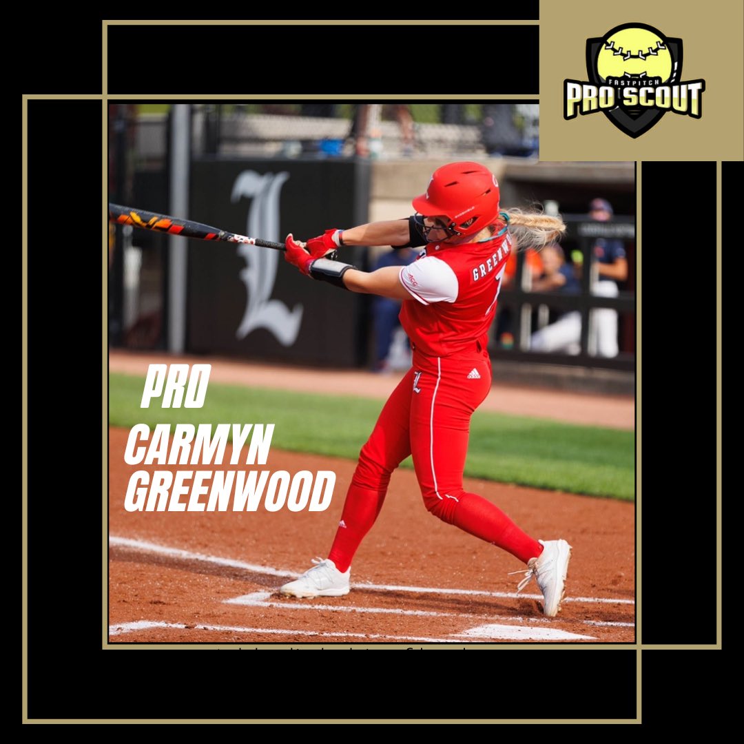fastpitch_pro's tweet photo. Let’s meet PRO SCOUT professional &amp; player, @CarmynGreenwood of @vibesoftball! Carmyn, a decorated college athlete from @LouisvilleSB! Carmyn will soon be available for video locker critique &amp; virtual lessons! Register at https://t.co/sz8CL4vRBZ, tag your favorite PRO, Carmyn https://t.co/jBrdEHeVLN