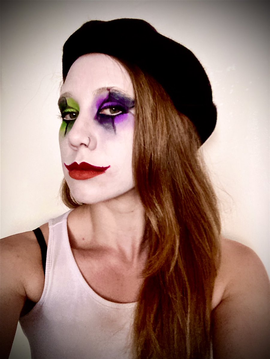 RodeaxRodeo's tweet photo. Trying out a new look! 🤡 

Make-up test for an upcoming shoot… Captain Spalding is quaking!

#clown #mime #makeup #facepaint #greasepaint #model #creative #photography #joker #spooky #halloween #scaryclown #pennywise #captainspalding https://t.co/oRx74TY8BM