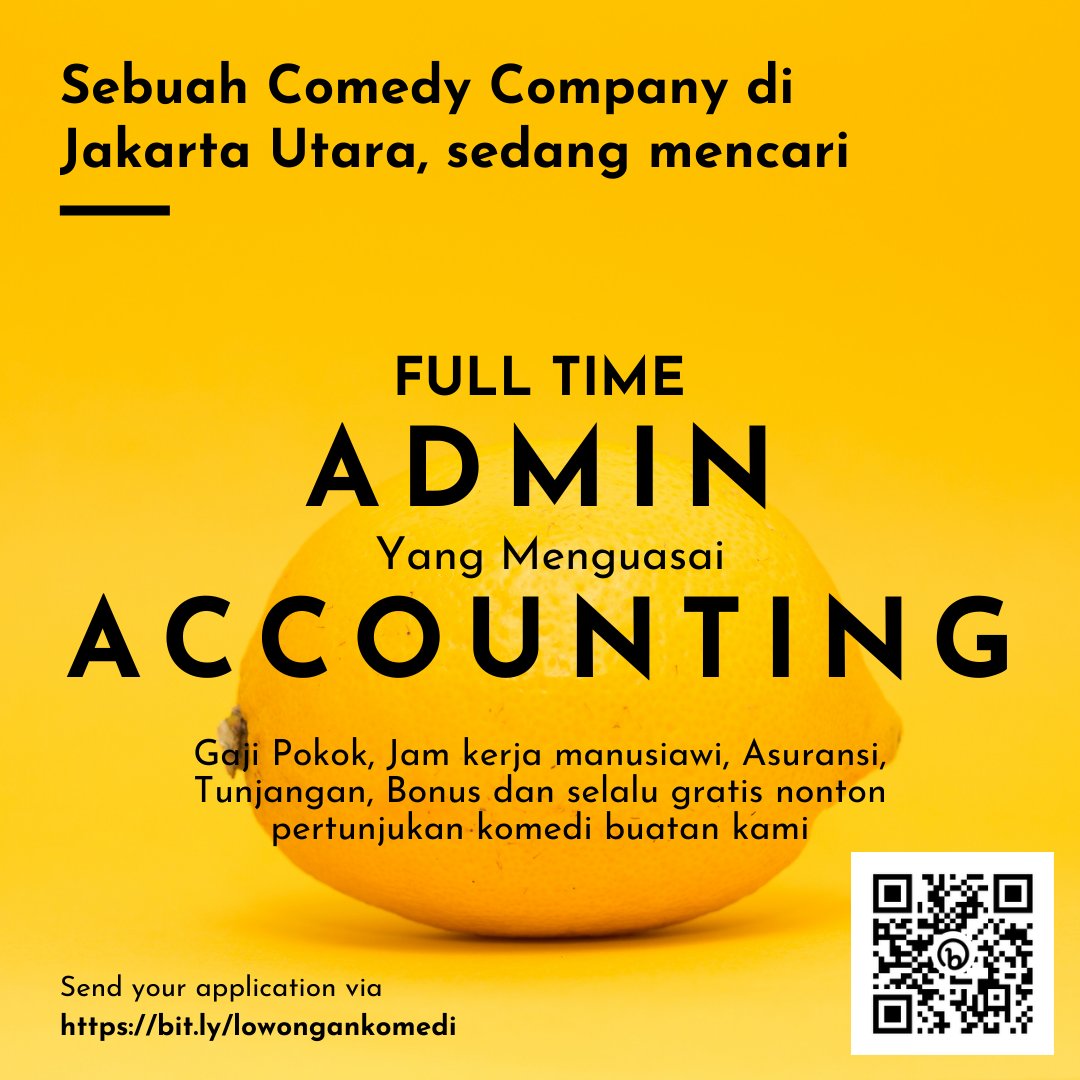 MAComedyClub's tweet photo. Sekedar mengingatkan: BESOK SENIN
#INFOLOKER #LOKERKOMEDI https://t.co/5BxEIwuTTp