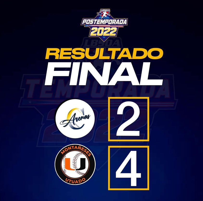 EXITOS1530's tweet photo. Anoche los @montanesesutua2  se apuntaron una victoria sobre @CamuyArenas_AA  al son de 4 carreras por 2. Hoy 5pm nuevamente se enfrentarán en el 3er juego de la Serie final de la sección norte del @BeisbolDobleA Transmisión por el 1530AM y 98.3FM  https://t.co/kKs58m7i8B https://t.co/VPkmMUf9tJ
