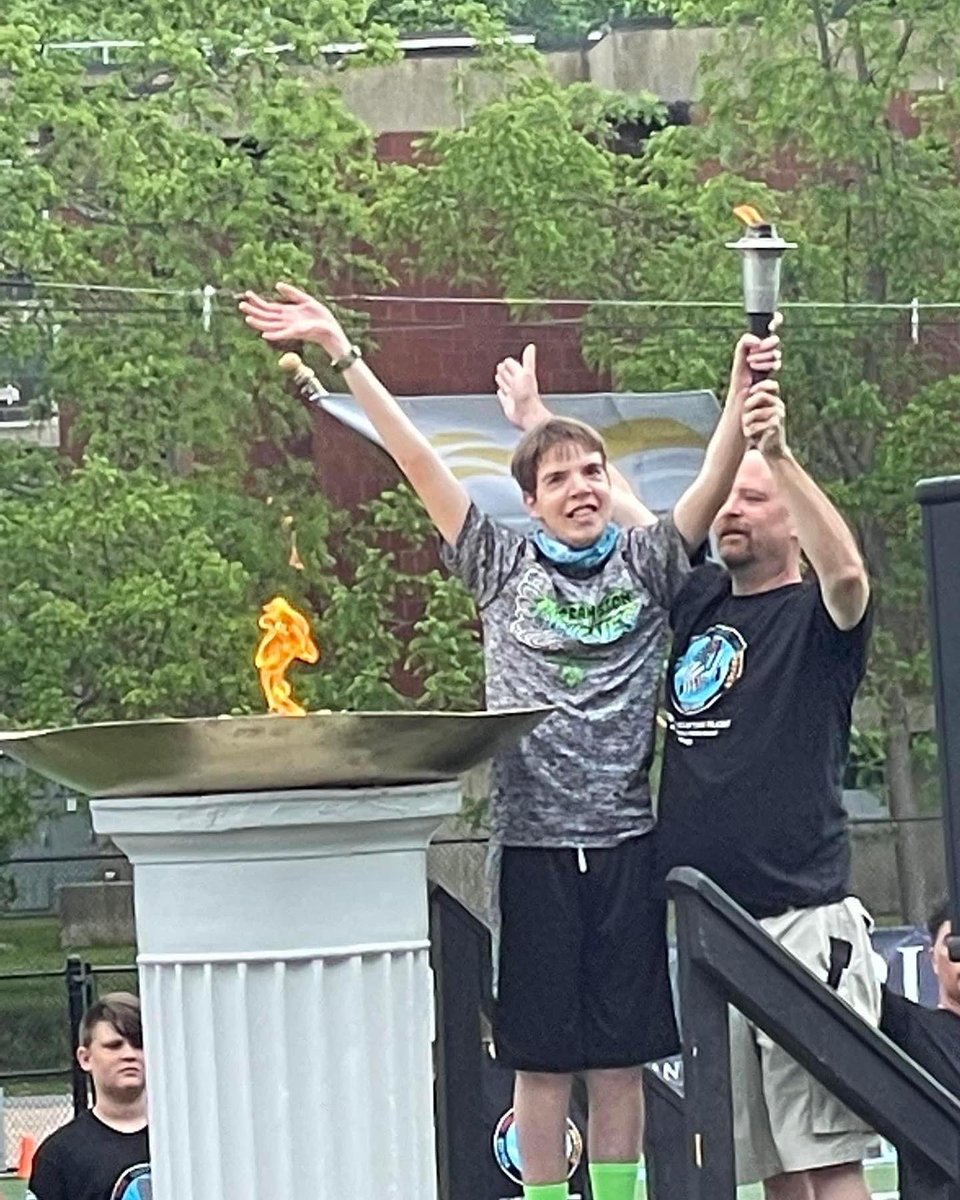 OfcTammy's tweet photo. Torchrun- Opening Ceremonies- Medals for Special Olympics RI. Congrats to all the Athletes 💙 https://t.co/eQSU1c5msa