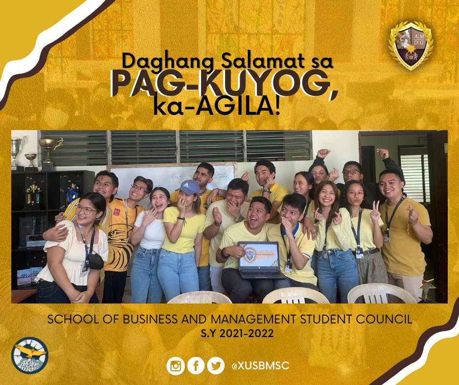 XUSBMSC's tweet photo. All good things must come to an end.
Salamat Mga Madi and Padi! May we all continue to fly higher, break boundaries, and soar undaunted!
Unto the next one, ka-Agilas!๐ฆ
๐
Adios!โจ
#xusbmsc
#BreakingBoundaries https://t.co/9vT3UdLL4A