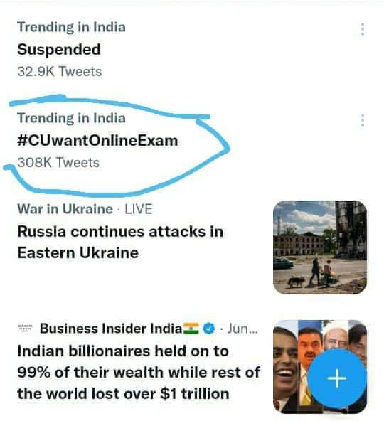DipikaD71187968's tweet photo. India trends #CUwantOnlineExam
I would like to request our Honorable Chief Minister @MamataOfficial, hope of all the youths @abhishekaitc &amp; our Education Minister @basu_bratya to look into the logical &amp; humanly demand of the mass students of Calcutta University.
🙏❤️ https://t.co/czaf45ao3z