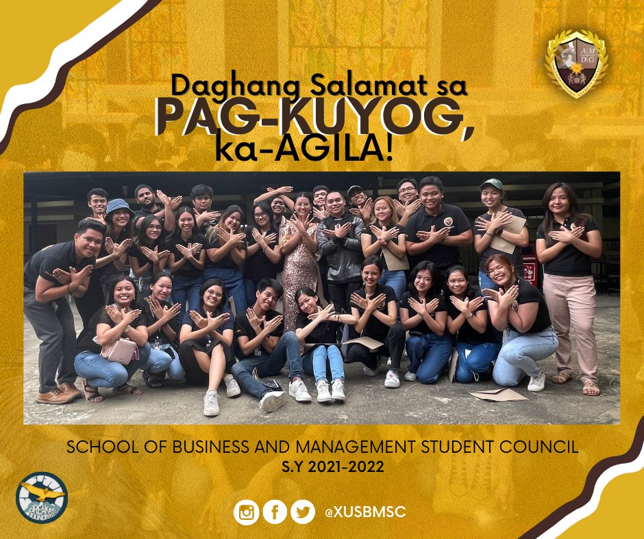 XUSBMSC's tweet photo. All good things must come to an end.
Salamat Mga Madi and Padi! May we all continue to fly higher, break boundaries, and soar undaunted!
Unto the next one, ka-Agilas!๐ฆ
๐
Adios!โจ
#xusbmsc
#BreakingBoundaries https://t.co/9vT3UdLL4A