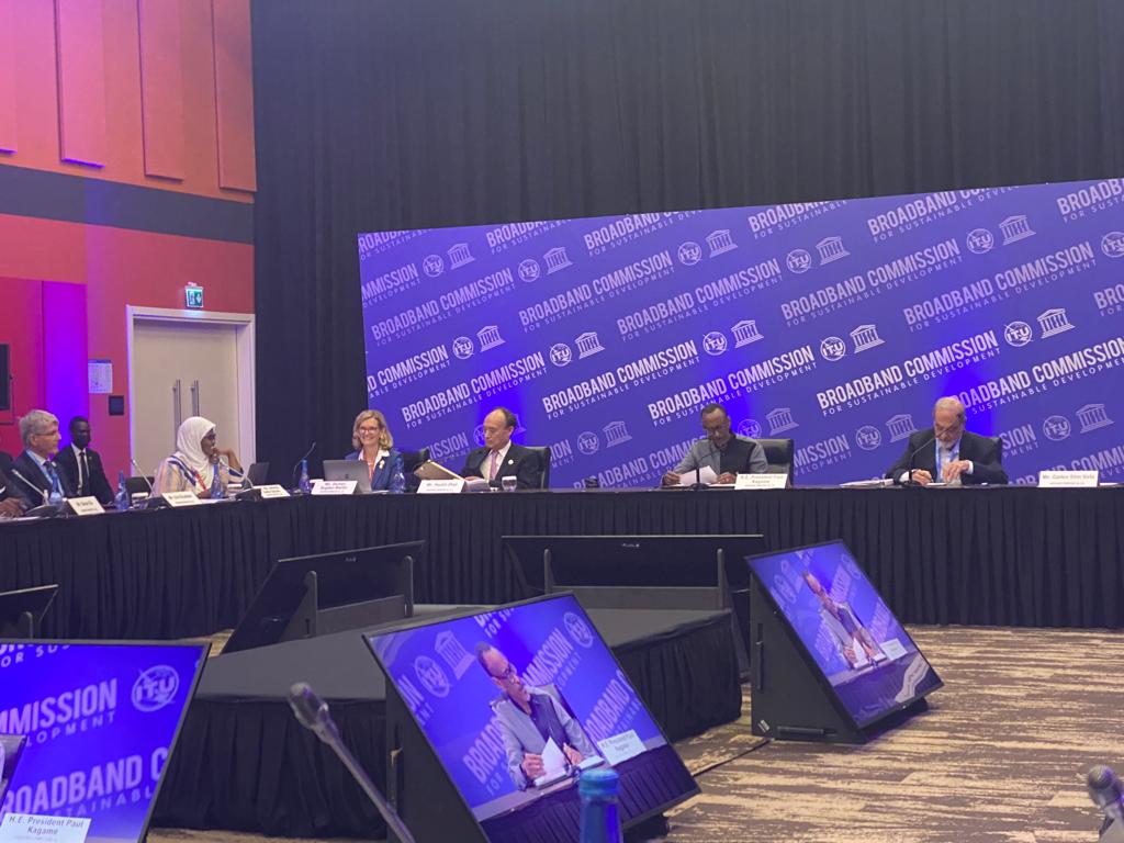 UNBBCom's tweet photo. The Broadband Commission has just begun our first in-person Annual Spring Meeting in over two years!

Commissioners have gathered to discuss actions needed to drive inclusive #digitaltransformation
https://t.co/1YCcza9ai7 https://t.co/XD8OJbH3BM