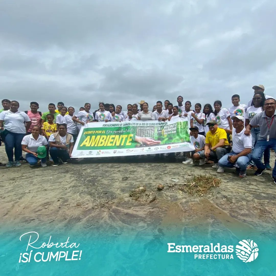 PrefecturaESM's tweet photo. #NoticiasPositivas | Conmemorando el Día Mundial del Ambiente, la Prefectura de Esmeraldas en coordinación con actores estratégicos del cantón #Muisne, realizaron actividades enmarcadas en esta celebración.

#TúYaLaConoces
#RobertaSíCumple https://t.co/llqtXD7qXS