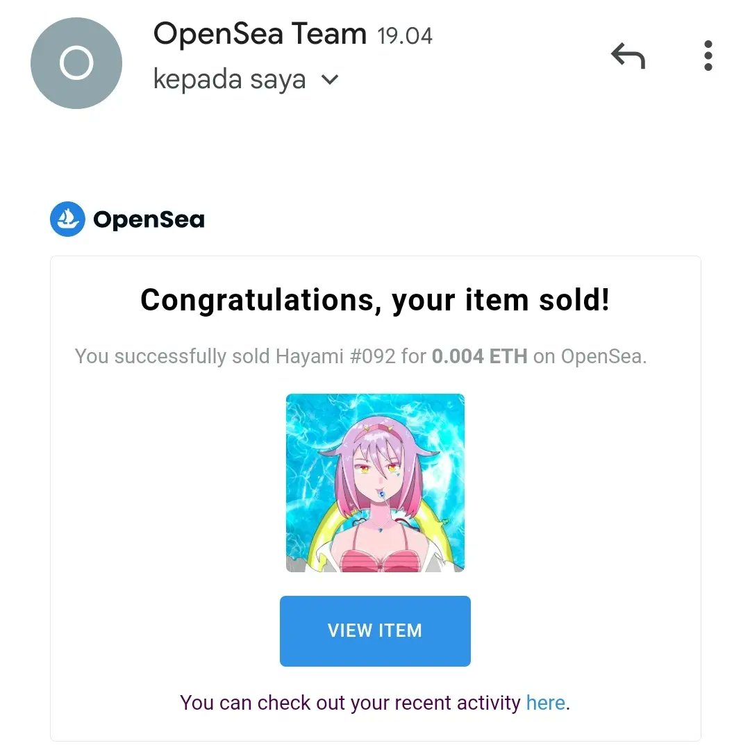 hayamiverse's tweet photo. Sold soldd Soldddd!! 
OMG sold again for today😭❤
Thank youu very much @Amaruskull for choosing my hayami as your shopping this week😭❤ 
I wish you luck for the giveaway that I'll be doing later! now just need to wait for 7 items sold again to enter the giveaway🥳
#nftcollector https://t.co/7NkJgw6FTw
