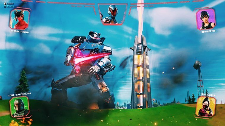 LWanderer89's tweet image. Anyone else feel like they were in Power Rangers last night in the collision event in Fortnite 😂🤖
.
#fortnite #collisionevent