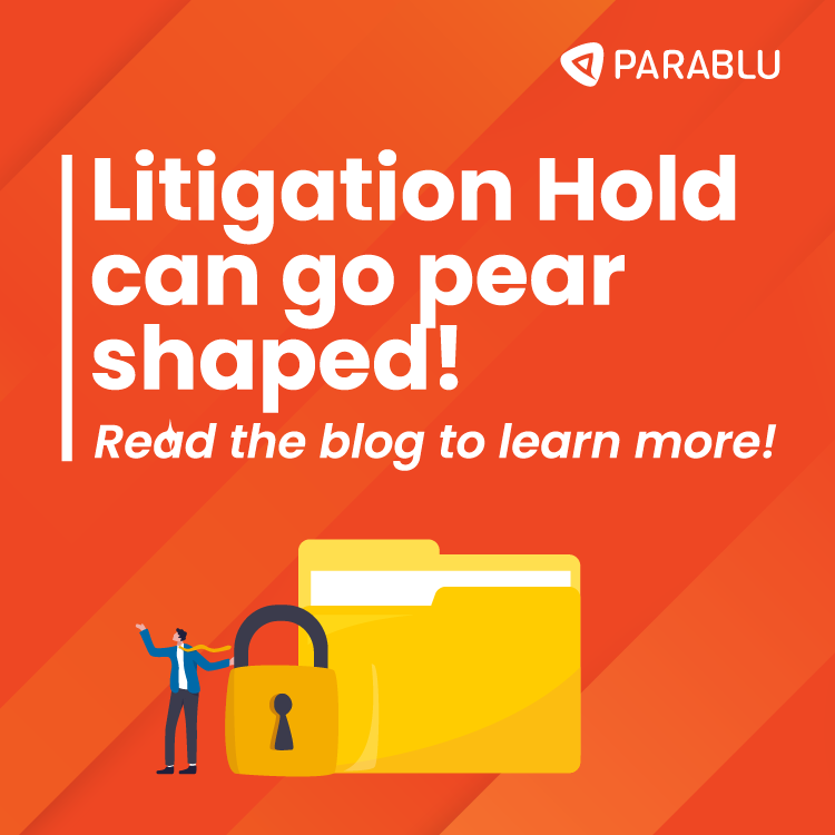 ParabluInc's tweet photo. #LitigationHold with #Microsoft365 can be a double-edged sword! Know what you need to consider before implementing it - https://t.co/5TX3vp39ak https://t.co/5kBUG12VBc