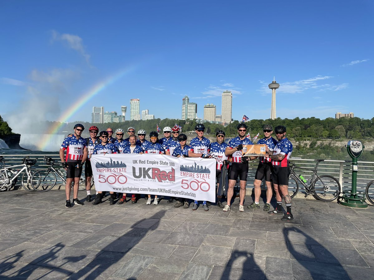 RLCares's tweet photo. And they’re off . . . UK Red Empire State 500, 17 riders, 6 days, 540 miles, 1 epic adventure @UKRedSFS @SlaterHeelisLaw @TheRFL 

https://t.co/RLR98w2Xe8 https://t.co/QdjlNloNxh