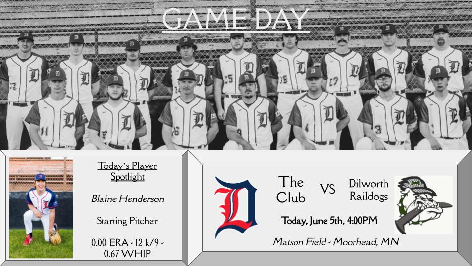 DLLigers's tweet photo. Game Day
4:00pm
Matson Field - Moorhead
vs @RaildogBaseball
#4TheClub
#GoClubGo https://t.co/J6gbTQbFZL