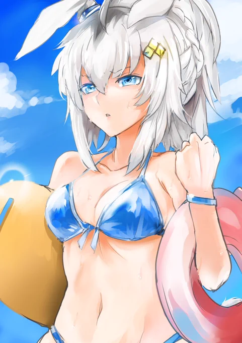 泳げないけど水着のオグリん 