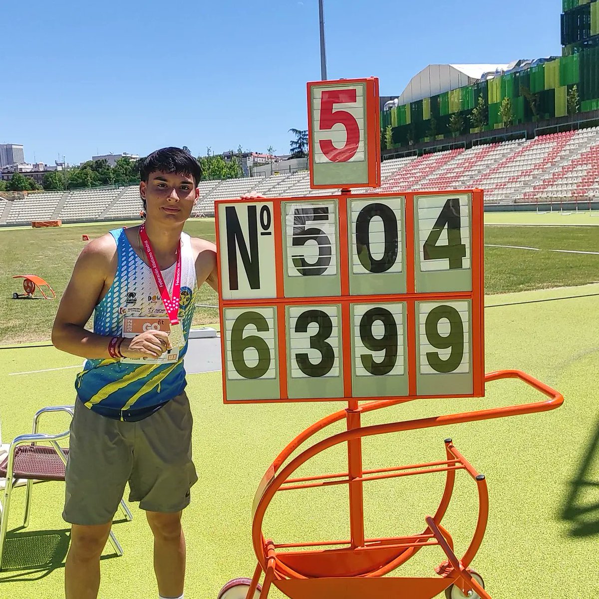 Unai Rico, líder nacional Sub20 con 63,99m