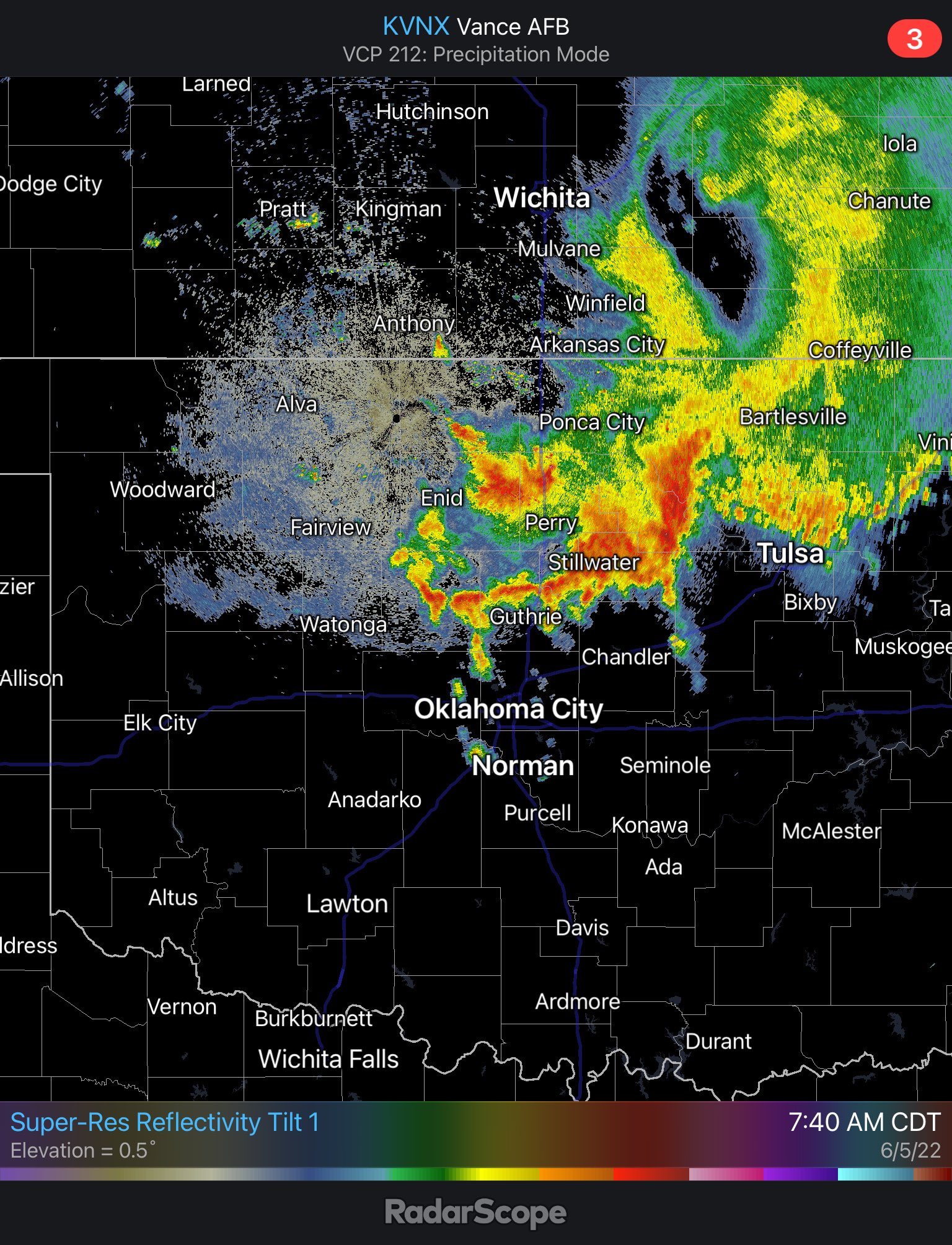 NWS Norman on Twitter "744am Showers and storms continue in