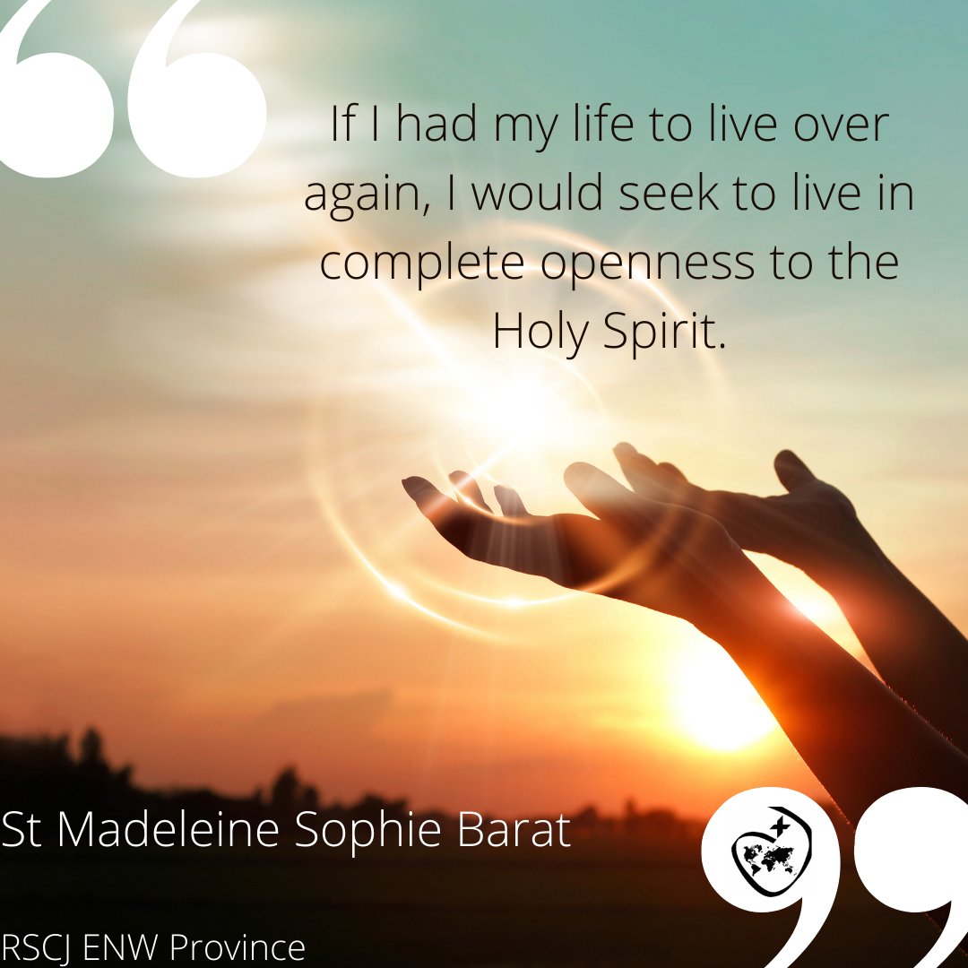 How can we make Sophie's fervent prayer and desire our own?

#Pentecost #PentecostSunday 
#ComeHolySpirit