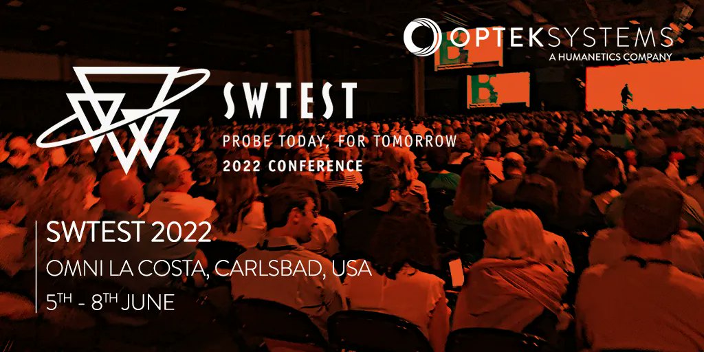 OptekSystems's tweet image. It’s day 1 of #SWTest2022 and we are looking forward to speaking with you today. We will be available throughout the event, so if you’d like to arrange to speak to a member of our team, you can contact us at: 
T: +1 978 652 8331
E: osi@opteksystems.com