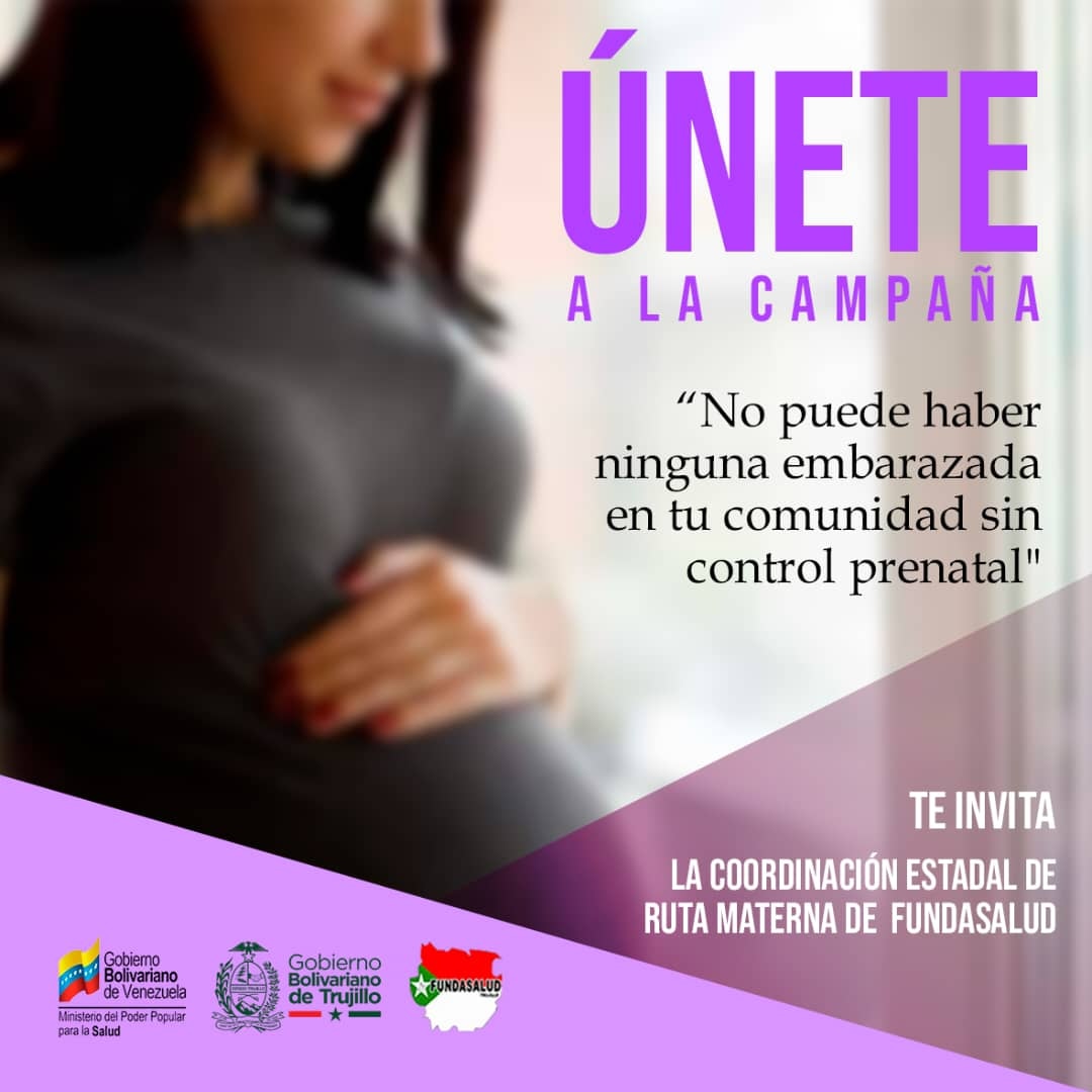 #EsDeInteres|| Desde la Coordinación Estadal de Ruta Materna, seguimos impulsando la atención de las gestantes. Únete a la campaña. 
<a href="/MagaGutierrezV/">Magaly Gutiérrez Viña</a>
<a href="/MinSaludVE/">MPPSalud</a> 
<a href="/Gerardo4fPsuv/">Gerardo Márquez</a>
<a href="/GobTrujillo/">Gobierno de Trujillo</a>
<a href="/CiudadTRU/">Ciudad Trujillo</a>
#JuntosPorCadaLatido
#ResistenciaHeroica