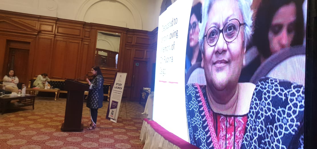 WomenInLawPk's tweet photo. The #StudyLaunch honoured and remembered the work and contribution of Dr @RubinaSaigol and paid tribute to her legacy. Rubina Lives on. https://t.co/szCVqGtgcu
