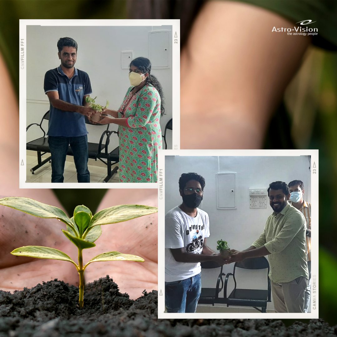 Astro_Vision's tweet photo. On the occasion of World Environment Day, Arjun Ravindran, Managing Director, handed over the plant to one of our customers, Mrs. Thilakavathi, as well as Astro Vision family members.
#AstroVision #TheAstrologyPeople #EnvironmentDay #SaveThePlanet #WorldEnvironmentDay2022 https://t.co/vxu5crjRGD