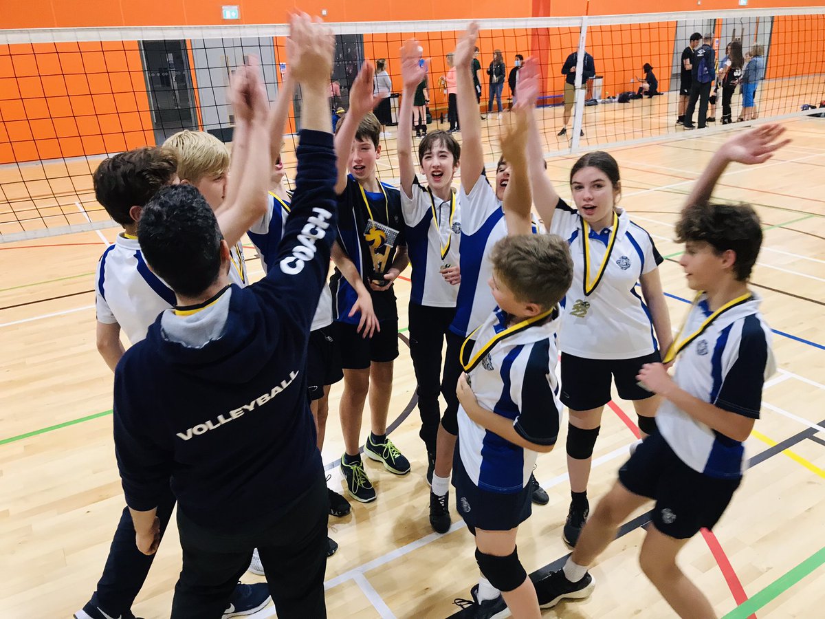 DunottarSport's tweet photo. Dunottar Warriors - Surrey Junior Volleyball U.15 (unbeaten) champions   🏆🏆🏆🏆🏆🥇🏐 🏆🏆🏆🏆🏆
What a journey! From small beginnings we have risen and conquered. The seeds have been planted - next year we will grow. #volleyball #BeInvolved #DunottarWarriors https://t.co/gI5bITRdGj