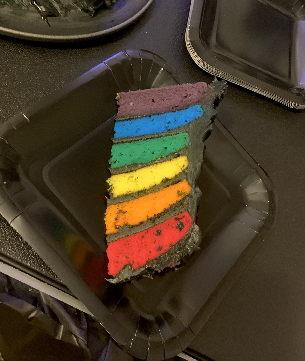 PetitUnEtChaton's tweet photo. Daddy (@FlashFlood81) and I made an epic cake for his birthday too…I’m pretty proud of how it turned out. I haven’t baked in years and years and he’s never baked a cake before. #gothpride #gaypride #alwaysqueer https://t.co/5XNC0KHol2