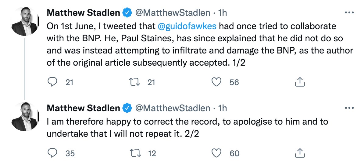 Politocrit1's tweet photo. @osmosis8989 @MatthewStadlen @LoisPerry_UK Stadlen is much like our #LyingLeader - both privately educated rich kids with a superiority complex who have been "let go" from numerous jobs

Still, to his credit, at least Matty owns up when he's caught telling porkies 👇🤣 https://t.co/1AuR7W9dci