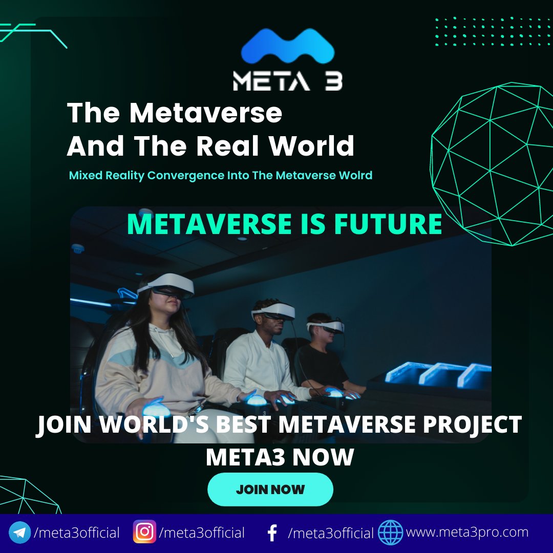 meta3official's tweet photo. The #Metaverse and Real World #meta #meta3 #fbmeta #nft #nftart #nftmaker https://t.co/bDifUEFDz5
