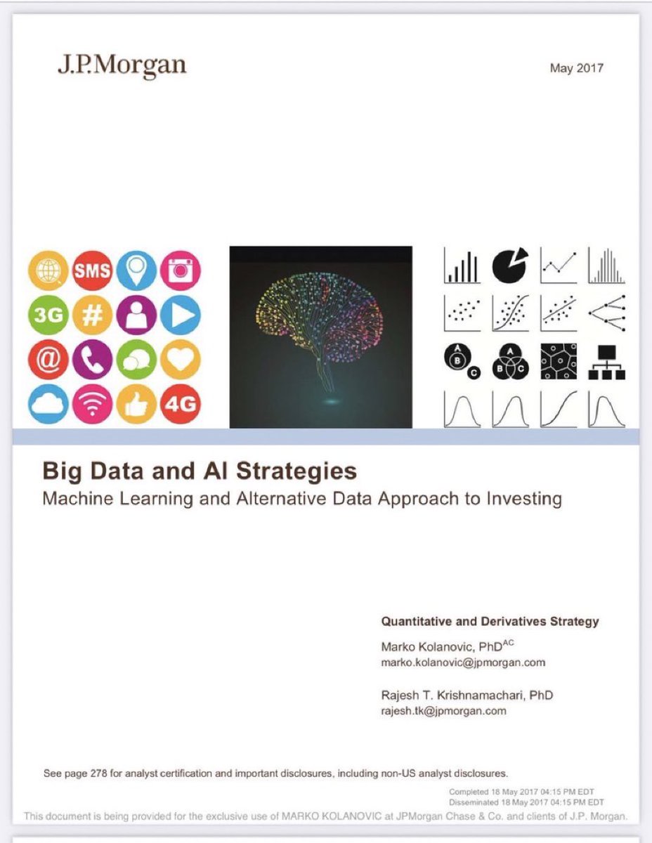KirkDBorne's tweet photo. J.P.Morgan’s Comprehensive 280-page Guide to #MachineLearning (with #Python code for popular #ML #algorithms) https://t.co/C8iUS8DG47 [huge PDF]
————
#BigData #DataScience #AI #fintech #finserv #DigitalTransformation #DataStrategy #AIStrategy #coding #DataScientist #100DaysOfCode https://t.co/cRLvg3lGgF