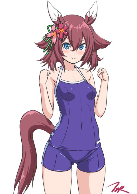 反転コピー改造で描いたけど体形も少し変えたよ#ウマ娘プリティーダービー #ウマ娘 #サクラチヨノオー #ヤエノムテキ 