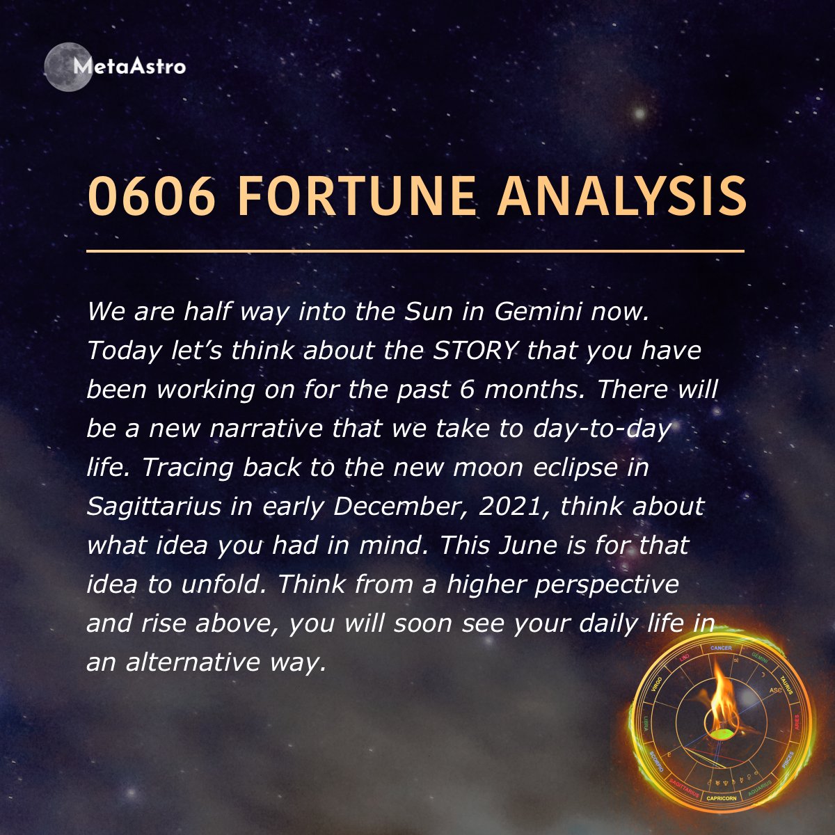 MetaAstroDAO's tweet photo. Fortune analysis for June6, 2022
 🔯🔯🔯🔯🔯🔯🔯🔯
#Fortune #Soulbound #MetaAstro https://t.co/qKXSF0wqI0