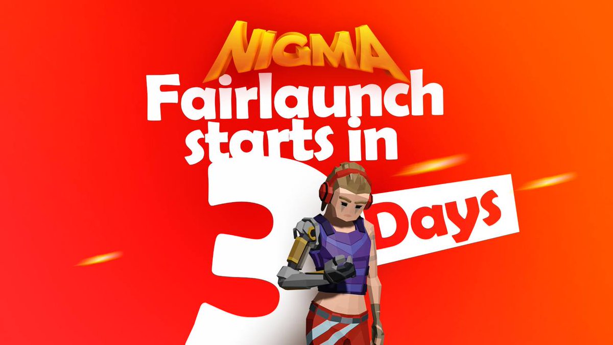 🔥 NIGMA GAME FAIRLAUCH ON PINKSALE

🚀Nigma - multiplayer 3D shooter with the ability to earn for everyone. 

Free-to-play Play-to-earn

🎯 Audit And Kyc Completed.

✅ Event: FAIRLAUCH ON PINKSALE
✅ Where: t.me/NigmaGameChat
✅ When: 08 June 15:00 UTC