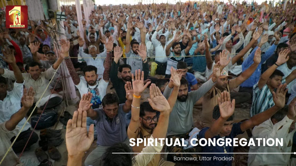DSSNewsUpdates's tweet photo. Turning their ordinary day into #SpiritualSunday, several disciples attended Naam Charcha held in Barnawa, UP. Their devotion toward St. Dr. @Gurmeetramrahim Singh Ji Insan knows no bounds. Get here Naam Charcha glimpses! #DeraSachaSauda #sundayvibes https://t.co/VK1FLlB836