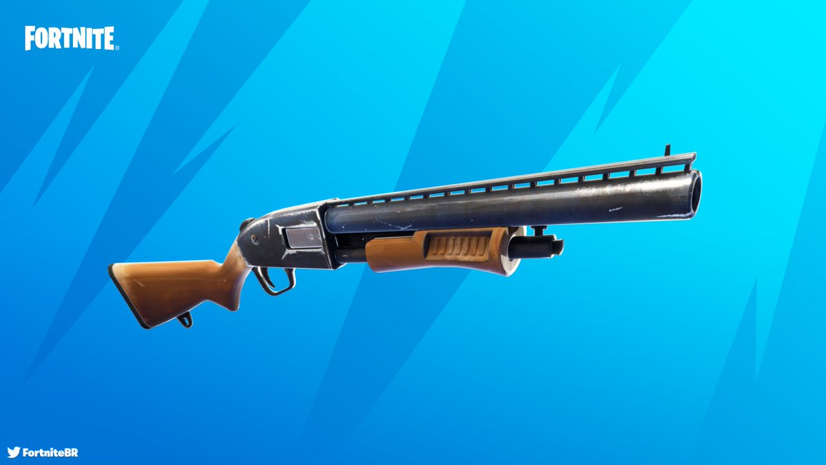 FortniteBR's tweet photo. The classic Pump Shotgun remains vaulted. #Fortnite https://t.co/hz9xLmnxQT