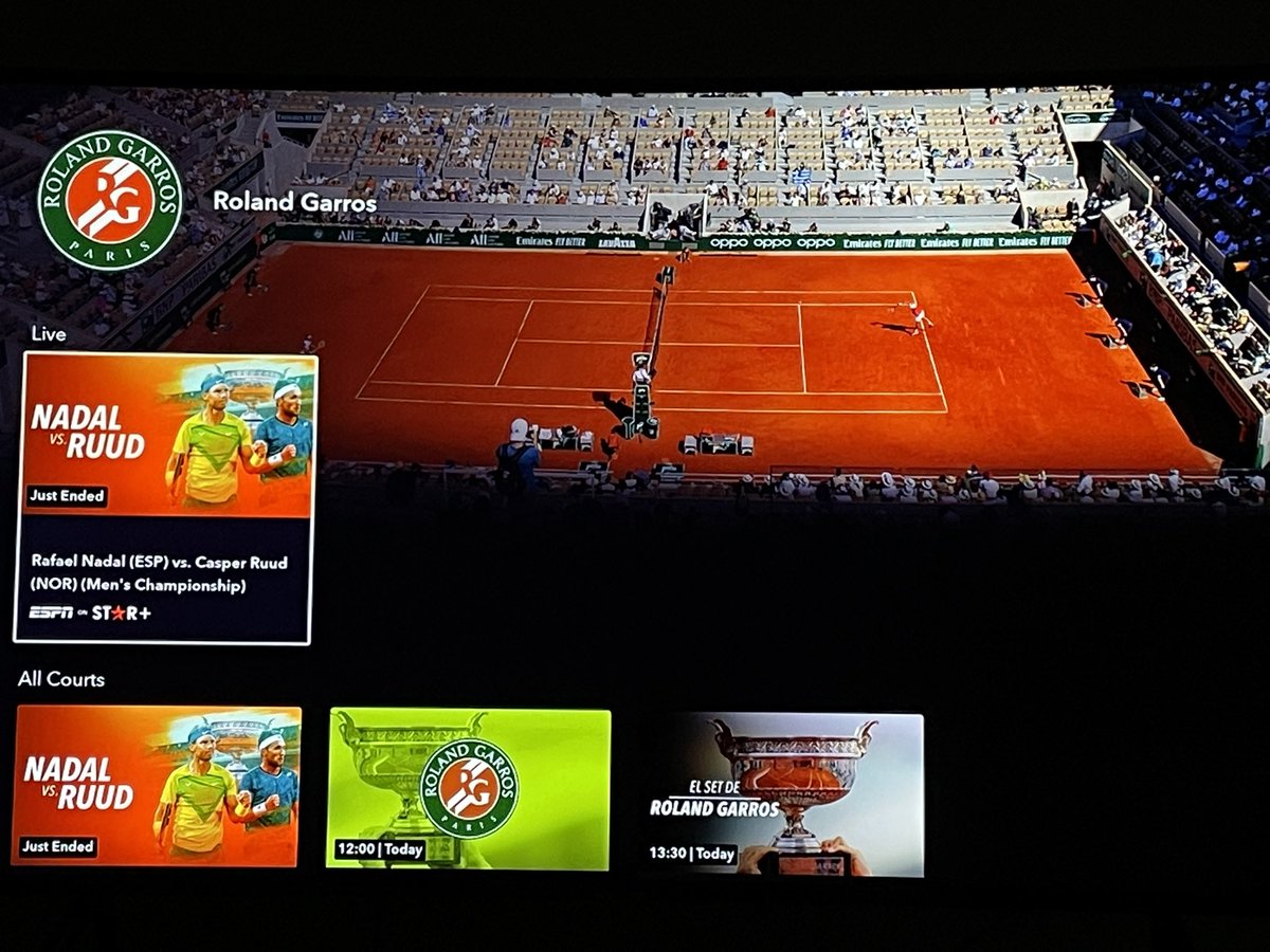 nobregs's tweet photo. @StarPlusLA Just ended. No se puede ver ningún evento. Solución al problema ya!!@SERNAC @starplushelp @rolandgarros https://t.co/JdRfyOSNHt