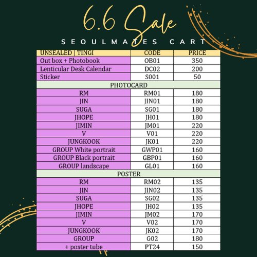 ItsBeevlog's tweet photo. ‼️Only for 6.6 SALE‼️
WTS | LFB

🌸BTS DICON TINGI
Vol.10 GROUP Version

Mine + Code

✅ON HAND
✅Can do COD (with added fee)
✅ SCO | GGX | SSD

📍 RIZAL | MARIKINA

🏷️rm namjoon jin seokjin suga yoongi jhope hoseok jimin jm taehyung v jungkook jk Bts https://t.co/F45SYDye8u