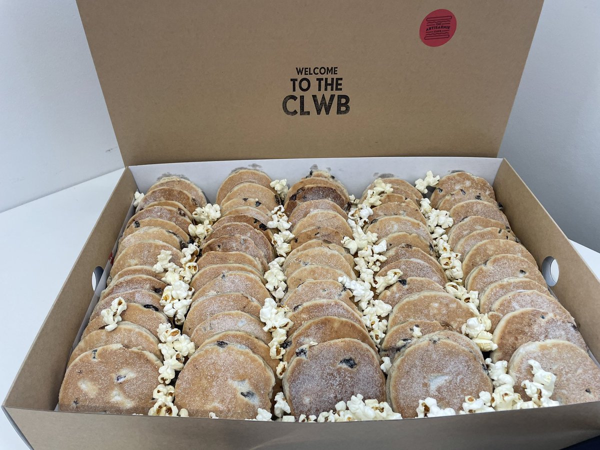 What could be nicer than a huge box of Welsh cakes