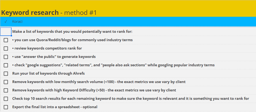 semrush's tweet photo. If you're in the position to grow as a small digital agency, you're doing something right. The challenge is how to transfer those skills and knowledge to new hires.
One step is to create easy-to-follow SOPs and checklists 👇 
https://t.co/xCwUTD2KSN. https://t.co/8XNZHrN07t