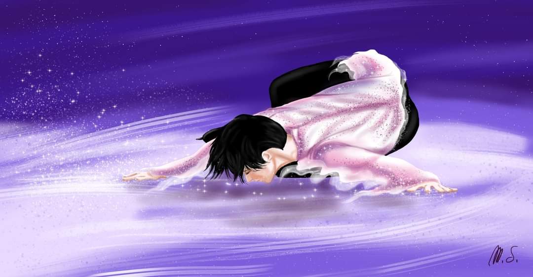 MaryStark75's tweet photo. #hydroblade #YuzuruHanyuFanart #YuzuruHanyu #fanart Pure poetry 😎🥰 https://t.co/WKQTJ6aUi5