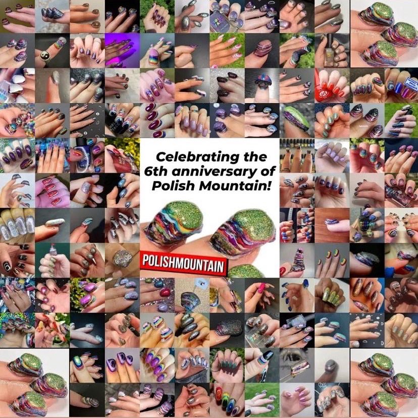 madlacquer's tweet photo. To celebrate #6yearsofpolishmountain some of us on Instagram participated in a collab and made our own journey!
@nailogical WhAt Do YoU tHiNk??? ๐๐ฟ https://t.co/fntP3FUHj1