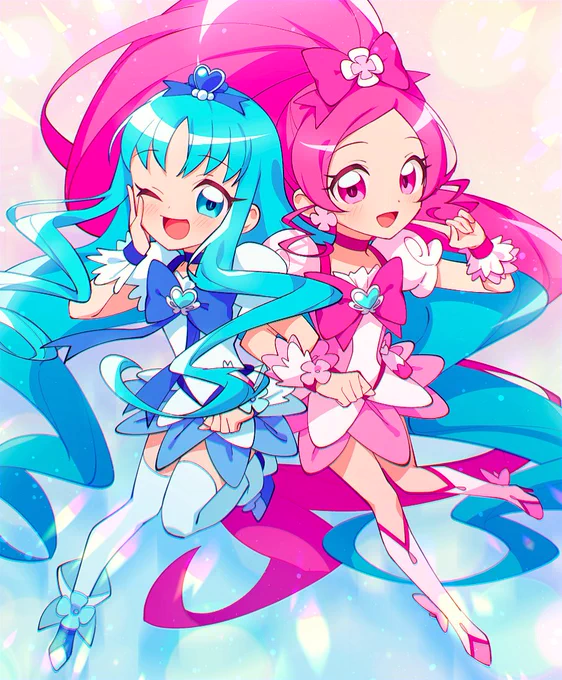 お題箱からキュアブロッサムchangとキュアマリンchangです 