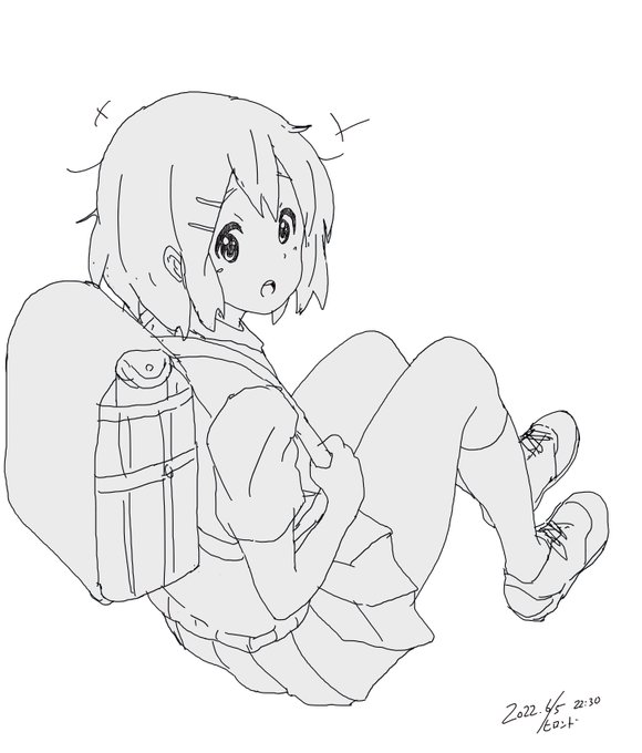 ざっくりとランドセル唯ちゃんpart2描いてみたよ♪ 