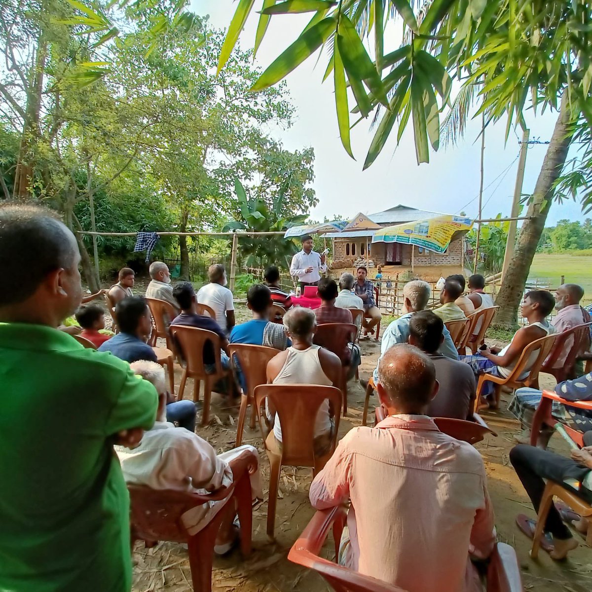 drusawasthi's tweet photo. #IFFCO team in Assam organised an environment &amp; #NanoUrea awareness program at Chandrapur pt ll, Cachar, Assam. 60 farmers participated in the program. Use &amp; benefits of Nano Urea in perspective of environment conservation along with Sagarika, Bio Fertilizer &amp; WSF were discussed. https://t.co/NMkZvD7z7p