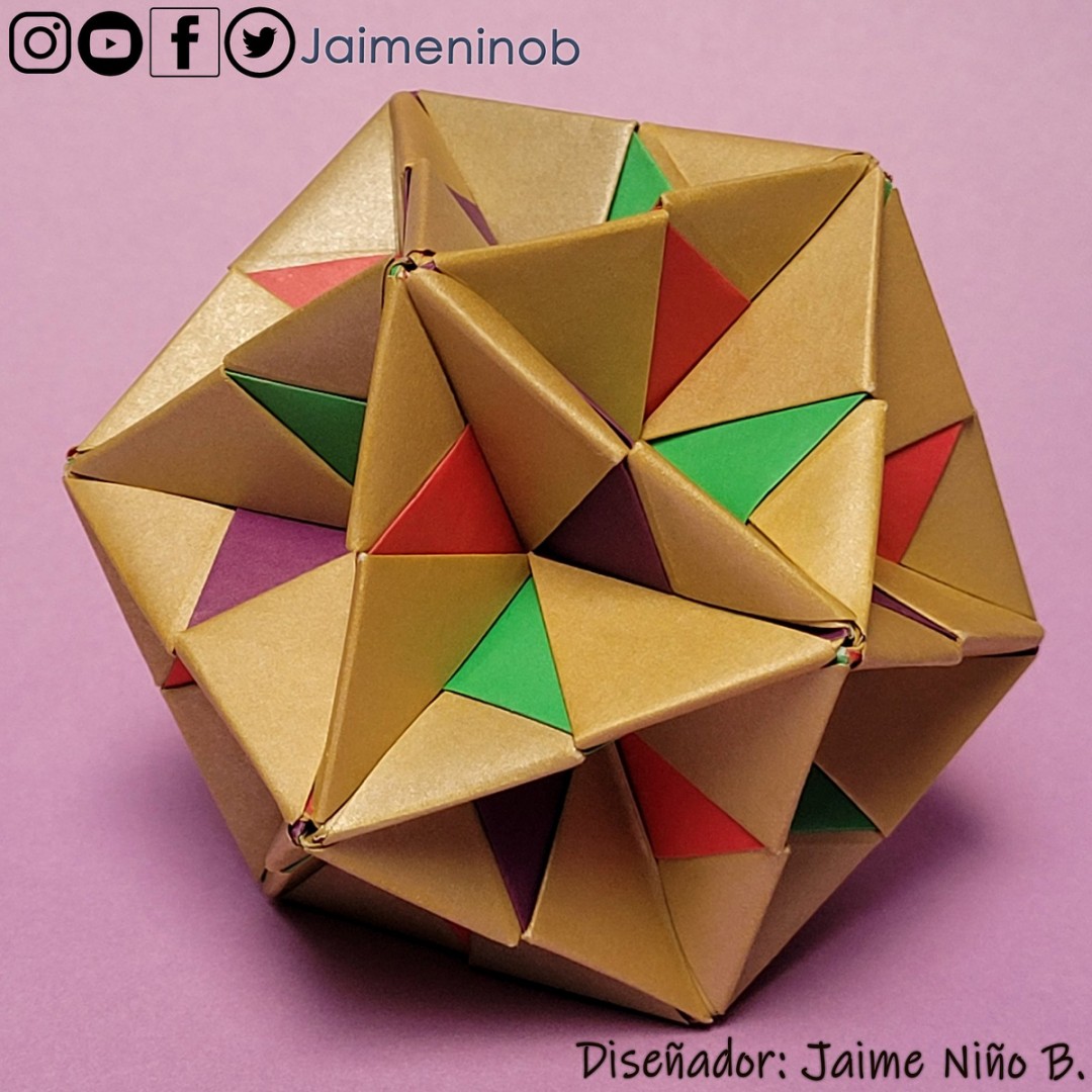 jaimeninob's tweet photo. Icosaedro
Video: https://t.co/raeFm0rJTT
Grupos telegram:
https://t.co/xdKdg1KbPe
@jaimeninob
#Origami #Origamimodular #howtomakeorigami #origamiflower #Papelparaorigami #Sólidosorigami #Poliedroregulares #Origamimodular #Kusudamaorigami #kusudama @BritishOrigami @sedboyaca https://t.co/QWQTA3AIVT